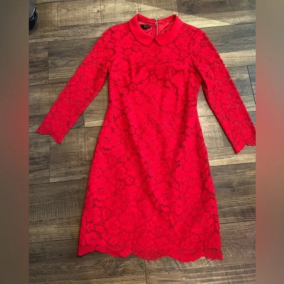 chinese dress ladies RED LACE DRESS  codressing